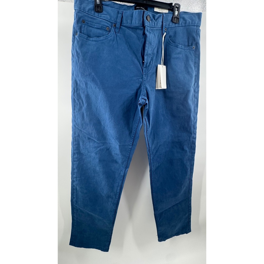 Free Assembly Mens Slim Fit Jeans 36x32 Blue Stretch Cotton Chino Pants NWT